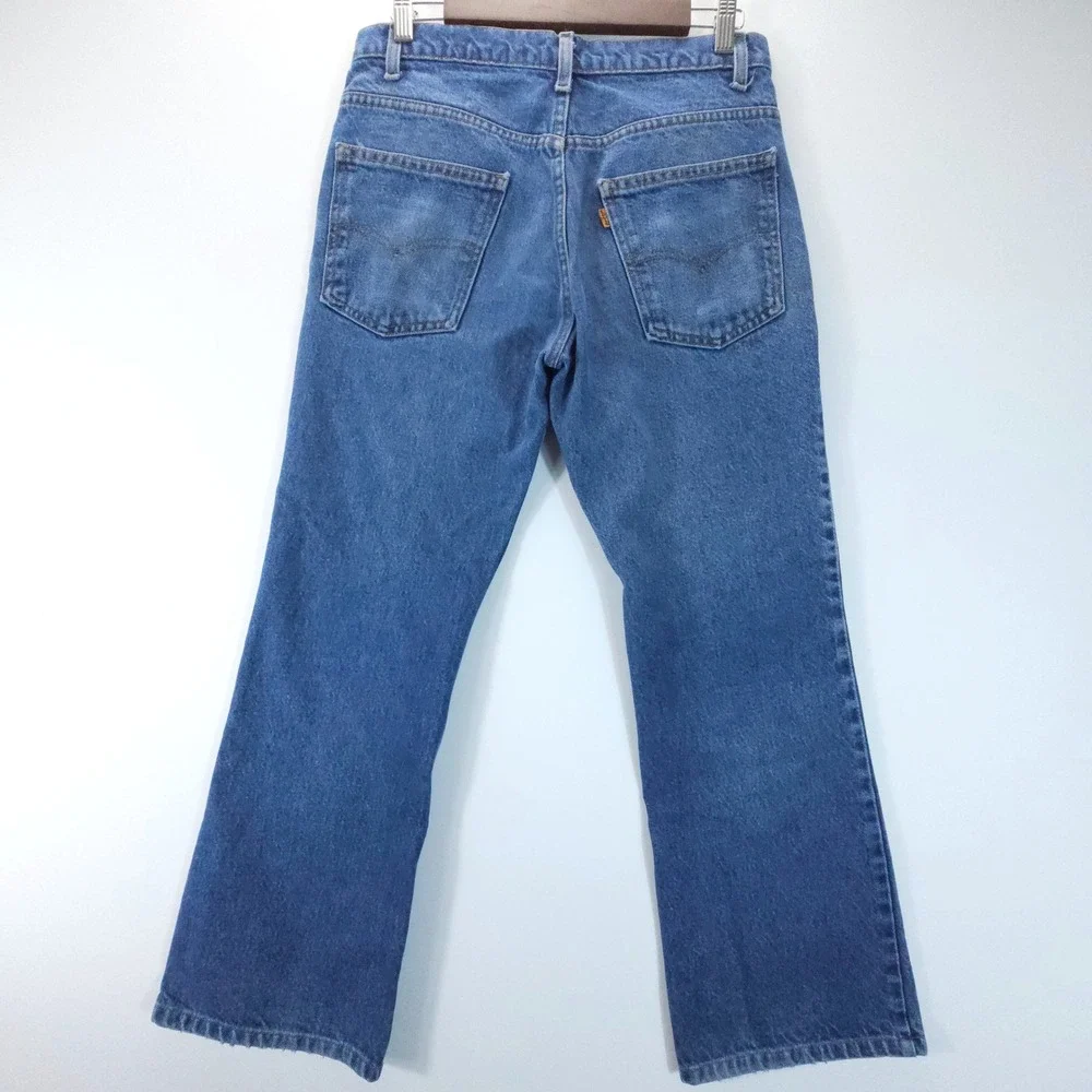 VTG Y2K Levis Jeans Orange Tab Mens 32x25 Blue Straight Leg Denim USA MADE